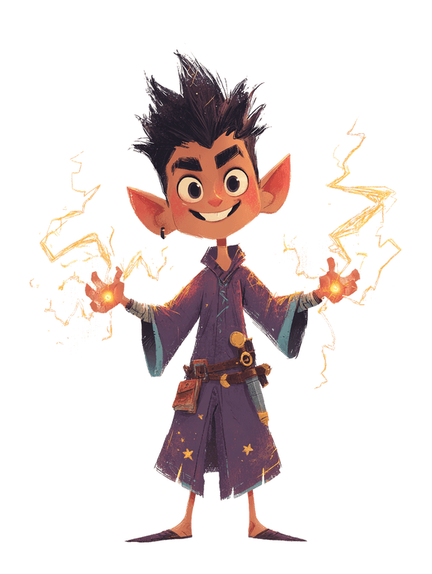 Zap the Unhinged, High Elf Wizard